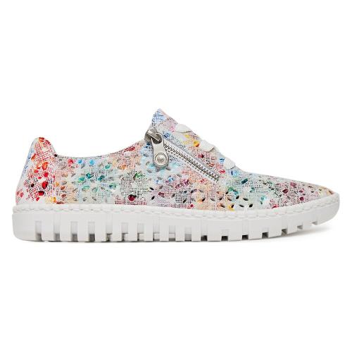 Tenisky Rieker M2306-90 Syntetický materiál,Přírodní kůže (useň) - Semiš