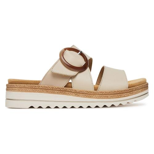 Pantofle Remonte D0Q51-80 Přírodní kůže (useň) - Lícová