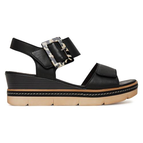 Sandály Remonte D2L53-00 Přírodní kůže (useň) - Lícová