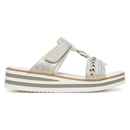 Pantofle Rieker V02M6-40 Syntetický materiál