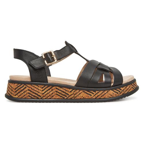 Sandály Rieker W0853-00 Přírodní kůže (useň) - Lícová