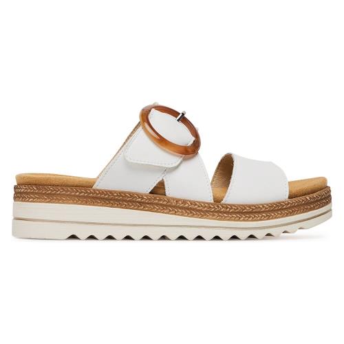 Pantofle Remonte D0Q51-82 Přírodní kůže (useň) - Lícová