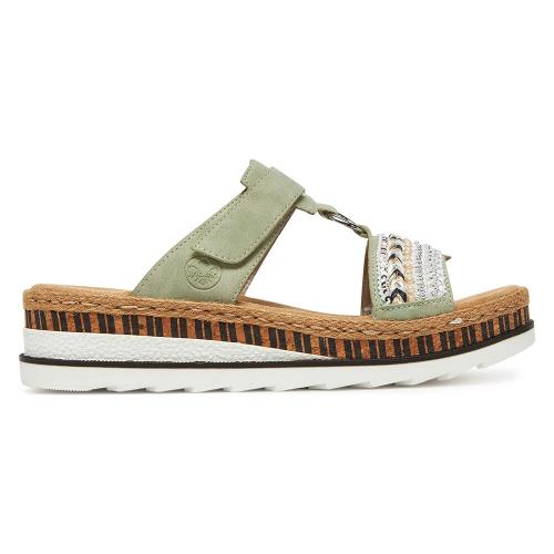 Pantofle Rieker V79M6-52 Syntetický materiál