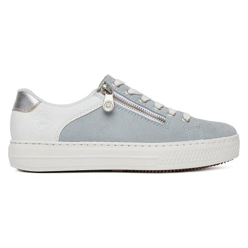 Tenisky Rieker L59A1-10 Syntetický materiál,Přírodní kůže (useň) - Semiš