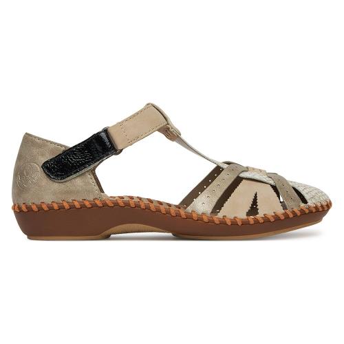 Sandály Rieker M1650-60 Syntetický materiál