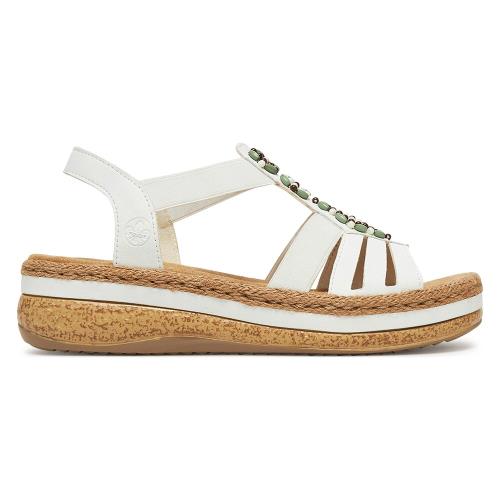 Sandály Rieker V0920-80 Látkový materiál,Syntetický materiál