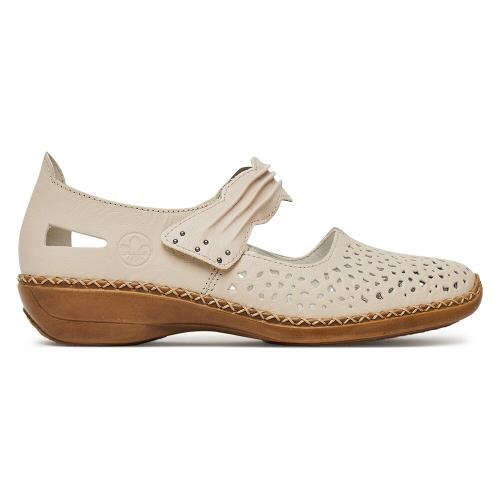 Polobotky Rieker 41399-60 Syntetický materiál,Přírodní kůže (useň) - Lícová