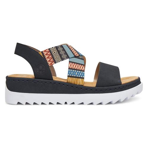 Sandály Rieker V44G8-14 Syntetický materiál