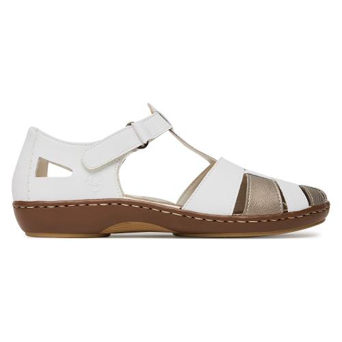 Sandály Rieker 45869-80 Přírodní kůže (useň) - Lícová