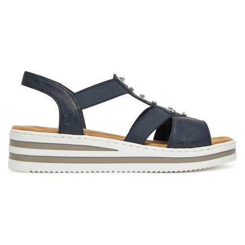 Sandály Rieker V0287-14 Látkový materiál