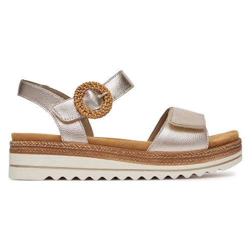 Sandály Remonte D0Q52-31 Přírodní kůže (useň) - Lícová