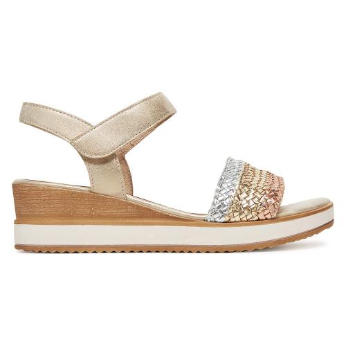 Sandály Remonte D6465-90 Syntetický materiál,Přírodní kůže (useň)/-Přírodní kůže (useň)