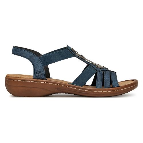 Sandály Rieker 60800-14 Látkový materiál,Syntetický materiál