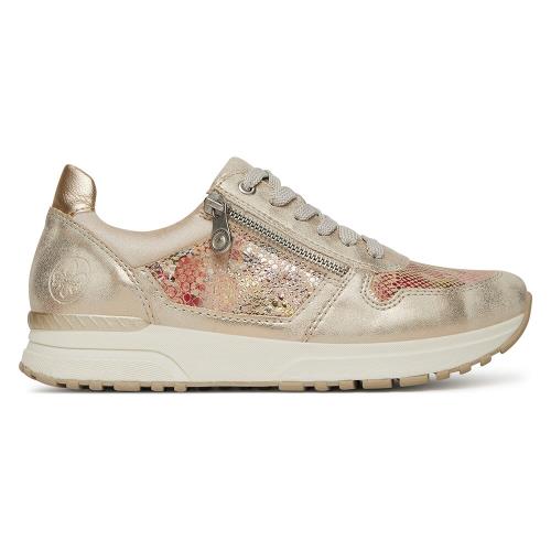 Tenisky Rieker N7422-91 Syntetický materiál,Přírodní kůže (useň)/-Přírodní kůže (useň)