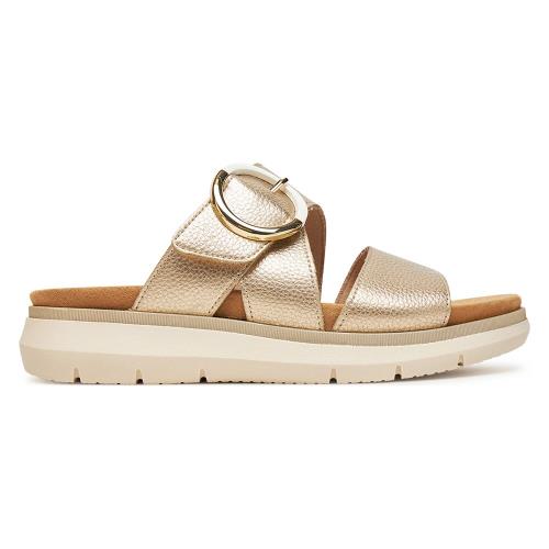 Pantofle Remonte D2K51-90 Přírodní kůže (useň) - Lícová