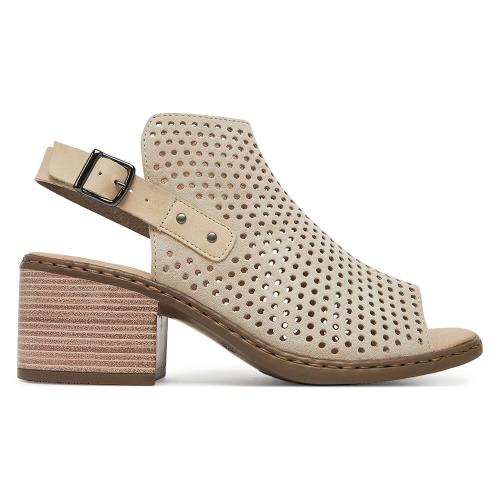 Sandály Rieker V0590-60 Přírodní kůže (useň) - Lícová