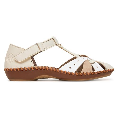 Sandály Rieker M1655-61 Syntetická tkanina