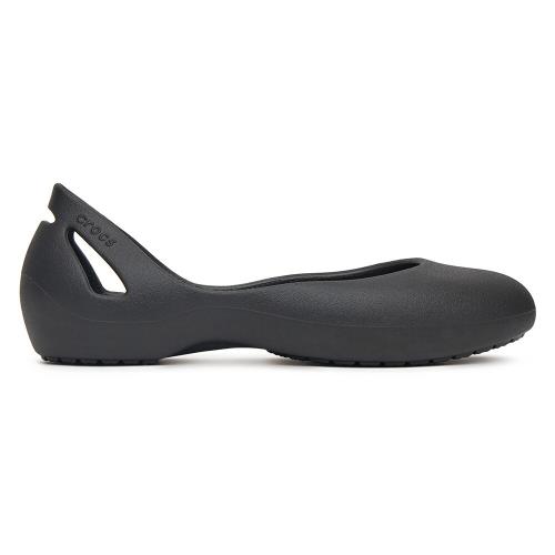 Pantofle Crocs KADEE FLAT BLK 210833-001 Materiál - Croslite