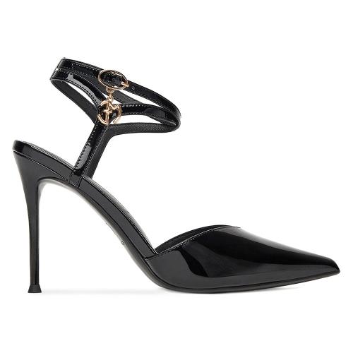 Lodičky EVA MINGE MONA-SLT1582-2 Přírodní kůže (useň) - Lícová