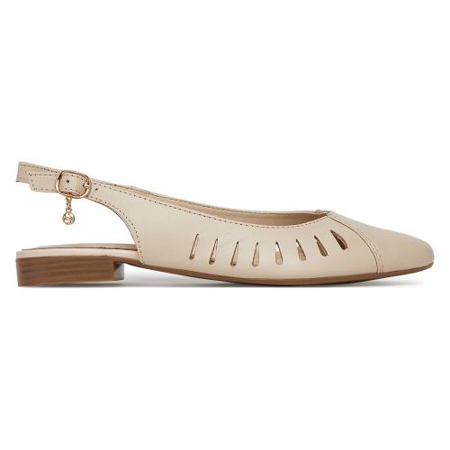 Baleríny Lasocki RST-KOLETTA-15 Přírodní kůže (useň) - Lícová