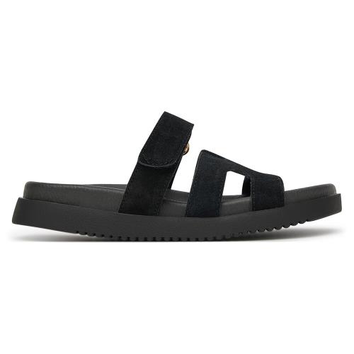 Pantofle DeeZee DZ-S1 Přírodní kůže (useň) - Semiš