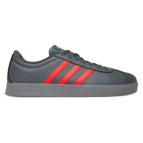 Tenisky adidas VL COURT BASE JR2211 Syntetický materiál,Přírodní kůže (useň) - Semiš