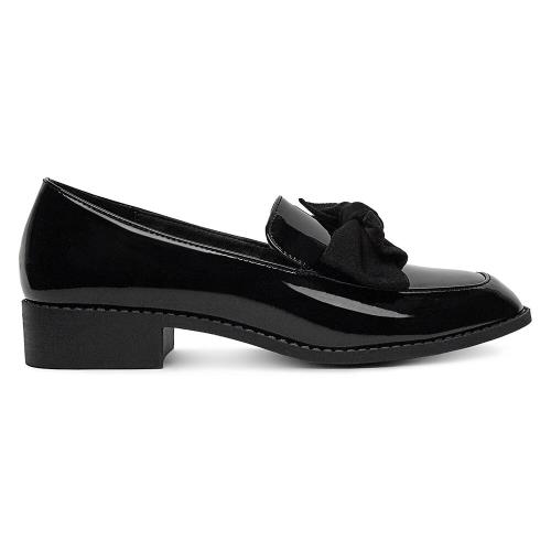 Polobotky DeeZee SQ873-1-BLACK PAT Syntetický materiál