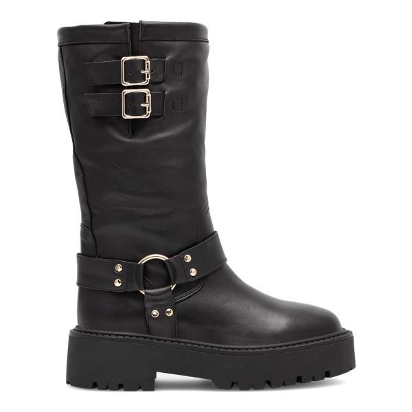 Kozačky Badura INES-9187 Přírodní kůže (useň) - Lícová