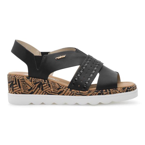 Sandály Rieker 67179-00 Materiál/-Syntetický