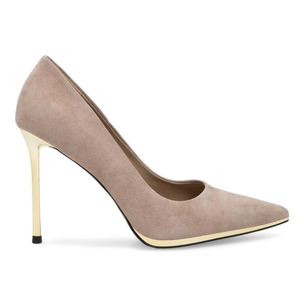 Lodičky EVA MINGE JEANNETTE-2508-1-3 Přírodní kůže (useň) - Semiš