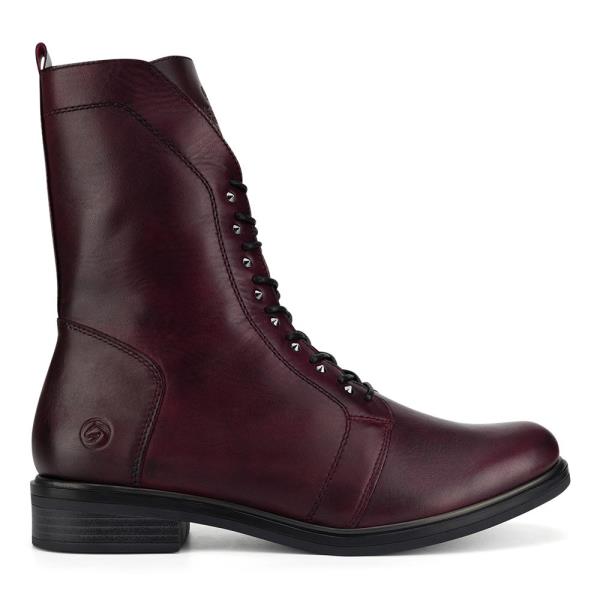 Šněrovací boty Remonte D8380-35 Přírodní kůže (useň) - Lícová