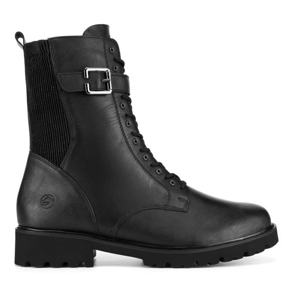 Šněrovací boty Remonte D8664-00 Syntetický materiál,Přírodní kůže (useň) - Lícová