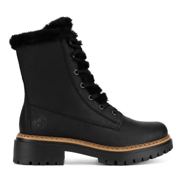 Šněrovací boty Rieker 72625-00 Syntetický materiál