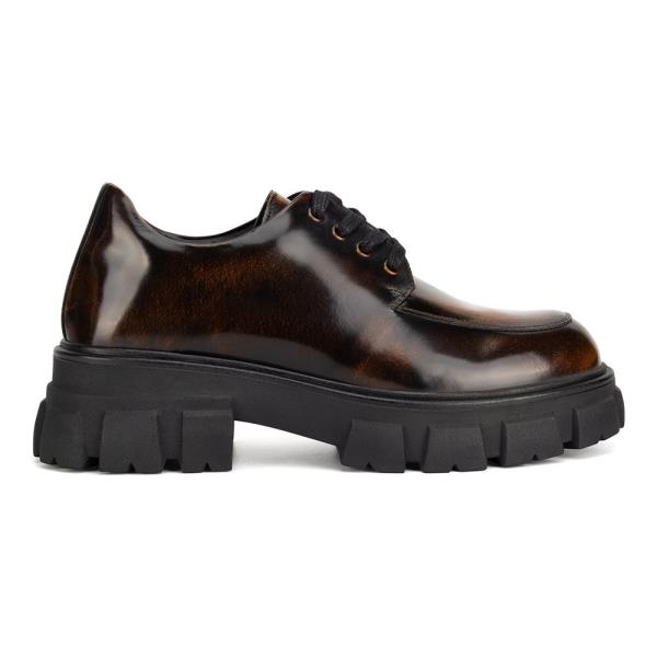 Polobotky Badura ELANA-01W1-001 Přírodní kůže (useň) - Lakovaná