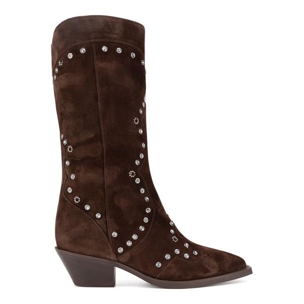 Kotníkové boty EVA MINGE ASPENDOS-795-24 Přírodní kůže (useň) - Semiš