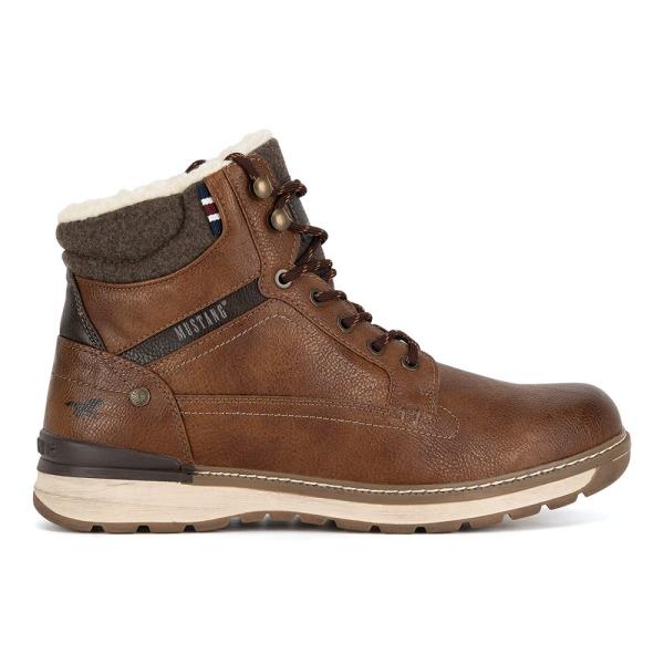 Šněrovací boty Mustang 4141-610 Látkový materiál,Syntetický materiál