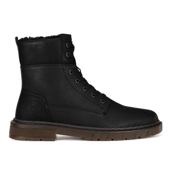 Šněrovací boty Rieker 31602-00 Materiál/-Syntetický,Přírodní kůže (useň) - Lícová