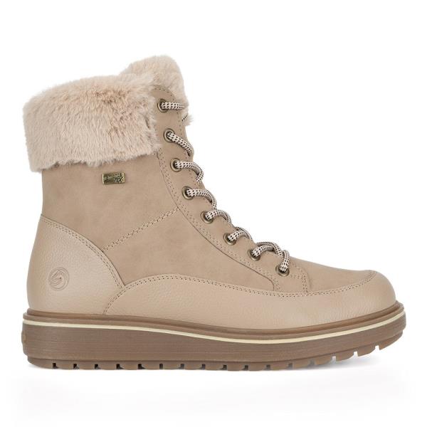 Šněrovací boty Remonte D0U78-20 Přírodní kůže pokrytá syntetickým materiálem,Přírodní kůže (useň) - Lícová