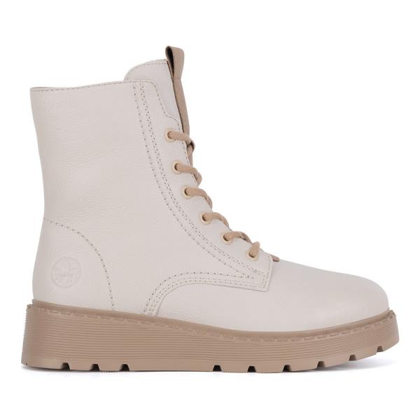 Šněrovací boty Rieker 70404-80 Syntetický materiál,Přírodní kůže (useň) - Lícová