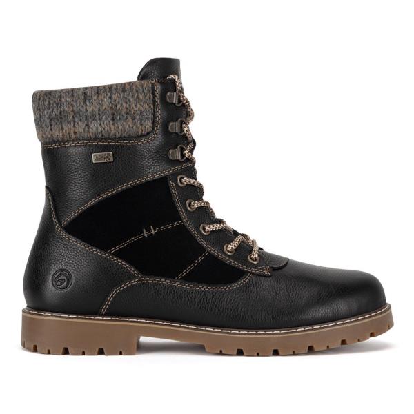 Šněrovací boty Remonte D9378-00 Přírodní kůže (useň) - Semiš,Přírodní kůže (useň) - Lícová,Látka/-Látka