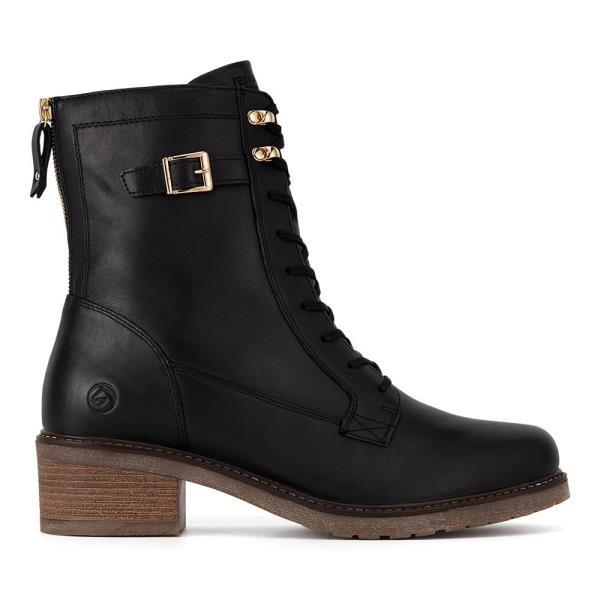 Šněrovací boty Remonte D1A78-00 Přírodní kůže (useň) - Lícová