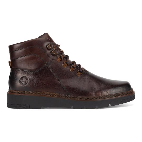 Šněrovací boty Rieker 30100-25 Syntetický materiál,Přírodní kůže (useň) - Lícová