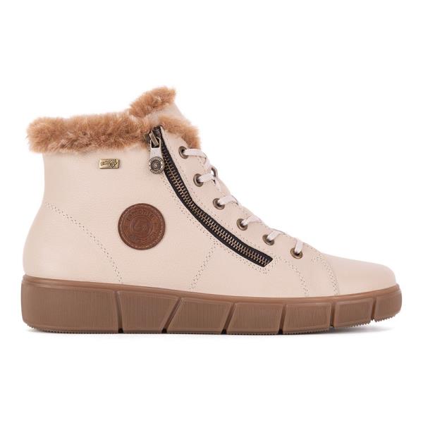 Šněrovací boty Remonte D1T72-60 Látkový materiál,Přírodní kůže (useň) - Lícová