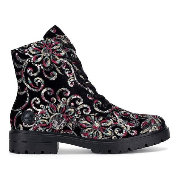 Šněrovací boty Rieker Z2841-90 Látkový materiál