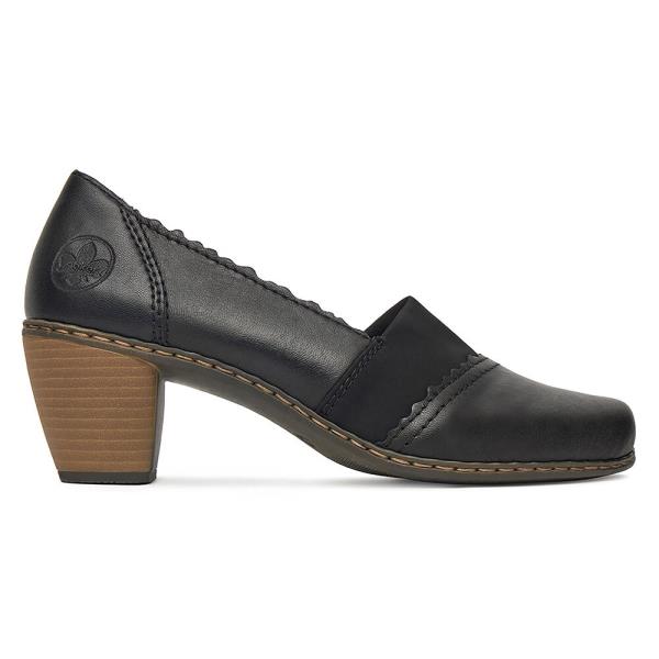 Lodičky Rieker 40911-00 Přírodní kůže (useň) - Lícová