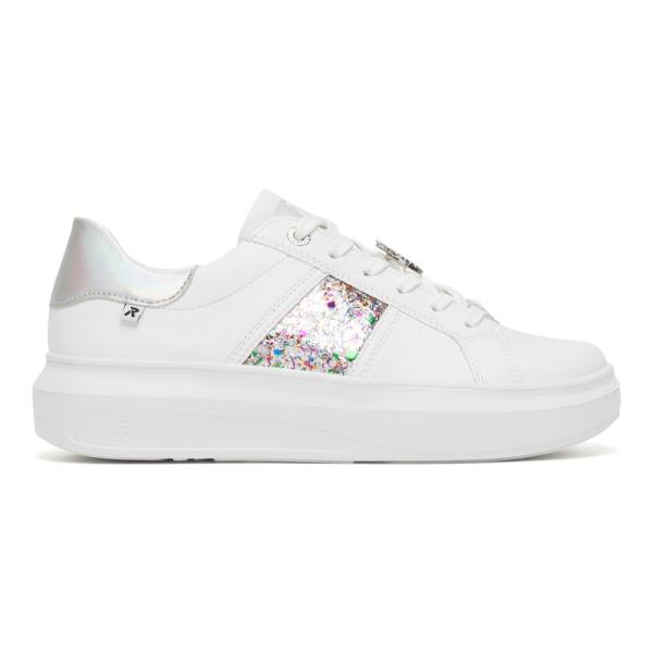 Tenisky Rieker Revolution Lifestyle W1202-83 Přírodní kůže pokrytá syntetickým materiálem