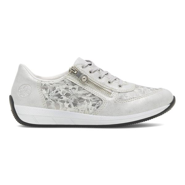 Tenisky Rieker N1112-80 Syntetický materiál,Přírodní kůže (useň) - Nubuk