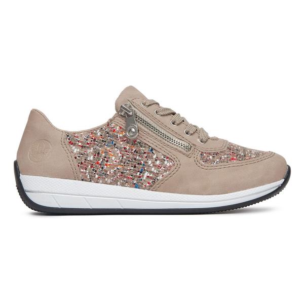 Tenisky Rieker N1112-62 Látkový materiál,Přírodní kůže (useň) - Nubuk