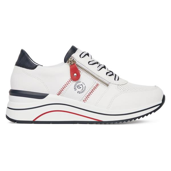 Tenisky Remonte D0T04-81 Přírodní kůže (useň) - Lícová