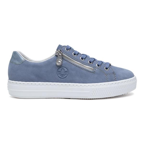 Tenisky Rieker L59L1-10 Syntetický materiál,Přírodní kůže (useň) - Semiš